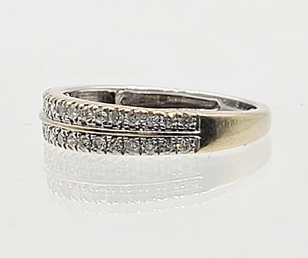 Diamond (0.27ct) 18ct Gold Cluster Ring (J)