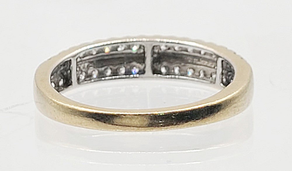 Diamond (0.27ct) 18ct Gold Cluster Ring (J)