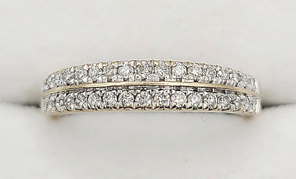 Diamond (0.27ct) 18ct Gold Cluster Ring (J)