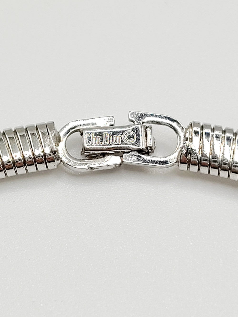 Dior Silver Plated Choker Necklace