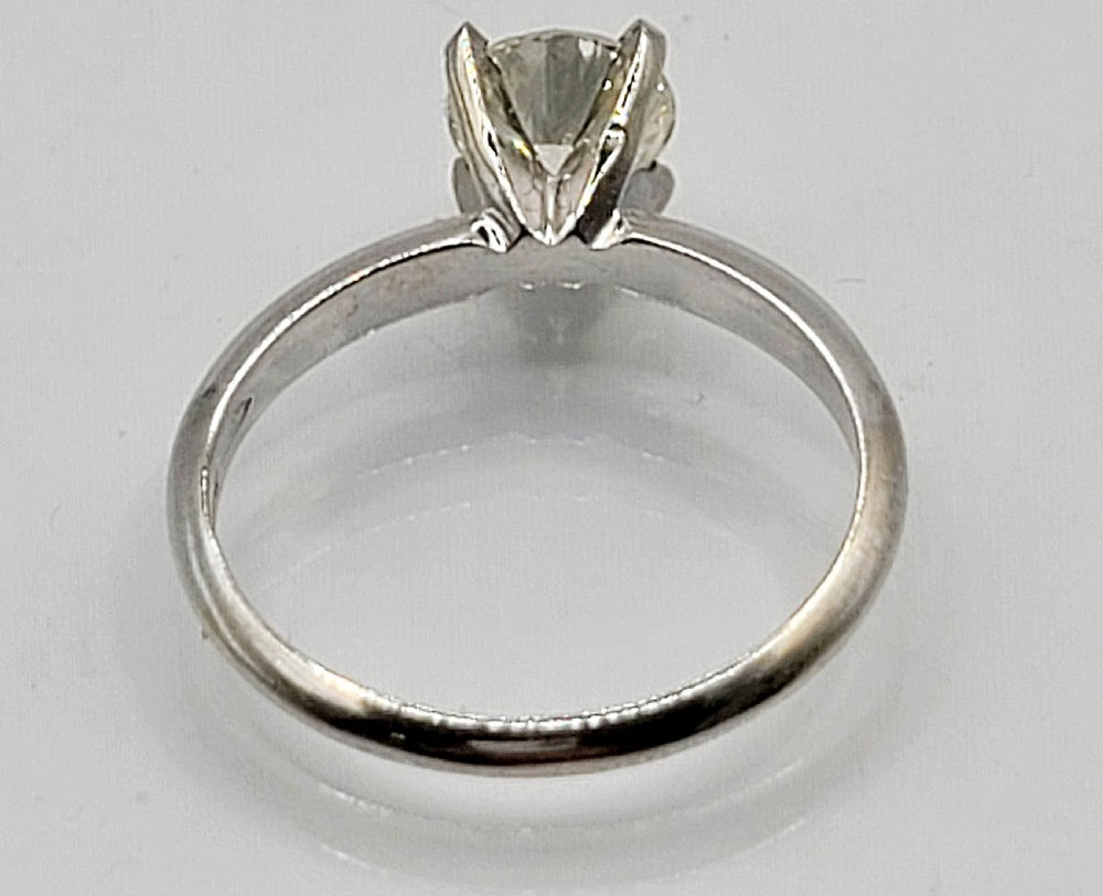 Diamond Solitaire (1ct) 14ct Gold Ring (M)