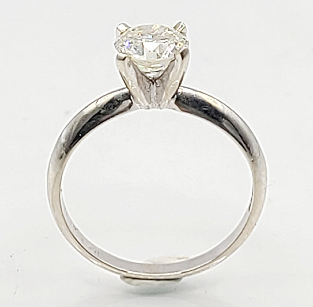 Diamond Solitaire (1ct) 14ct Gold Ring (M)