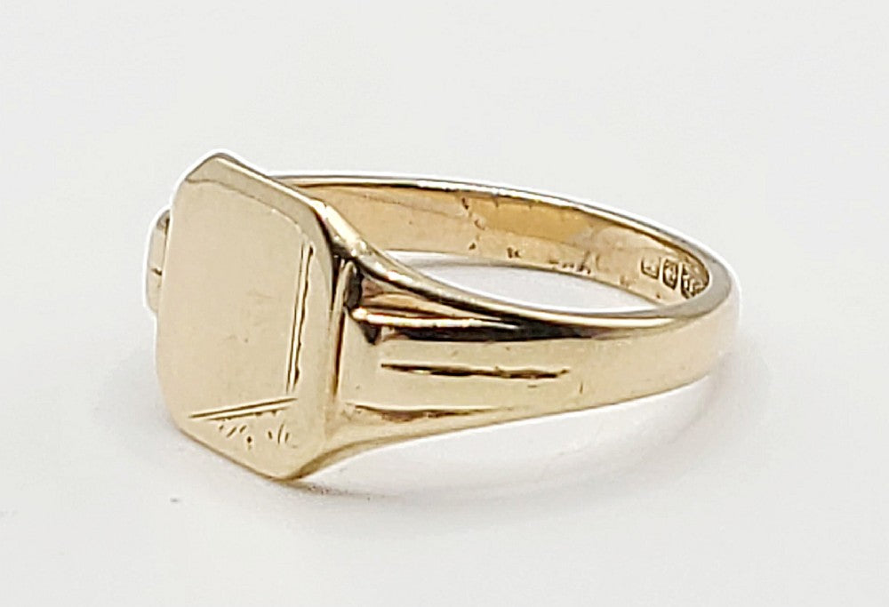 Art Deco 9ct Signet Ring (T1/2)
