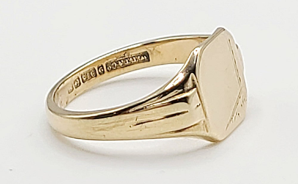 Art Deco 9ct Signet Ring (T1/2)