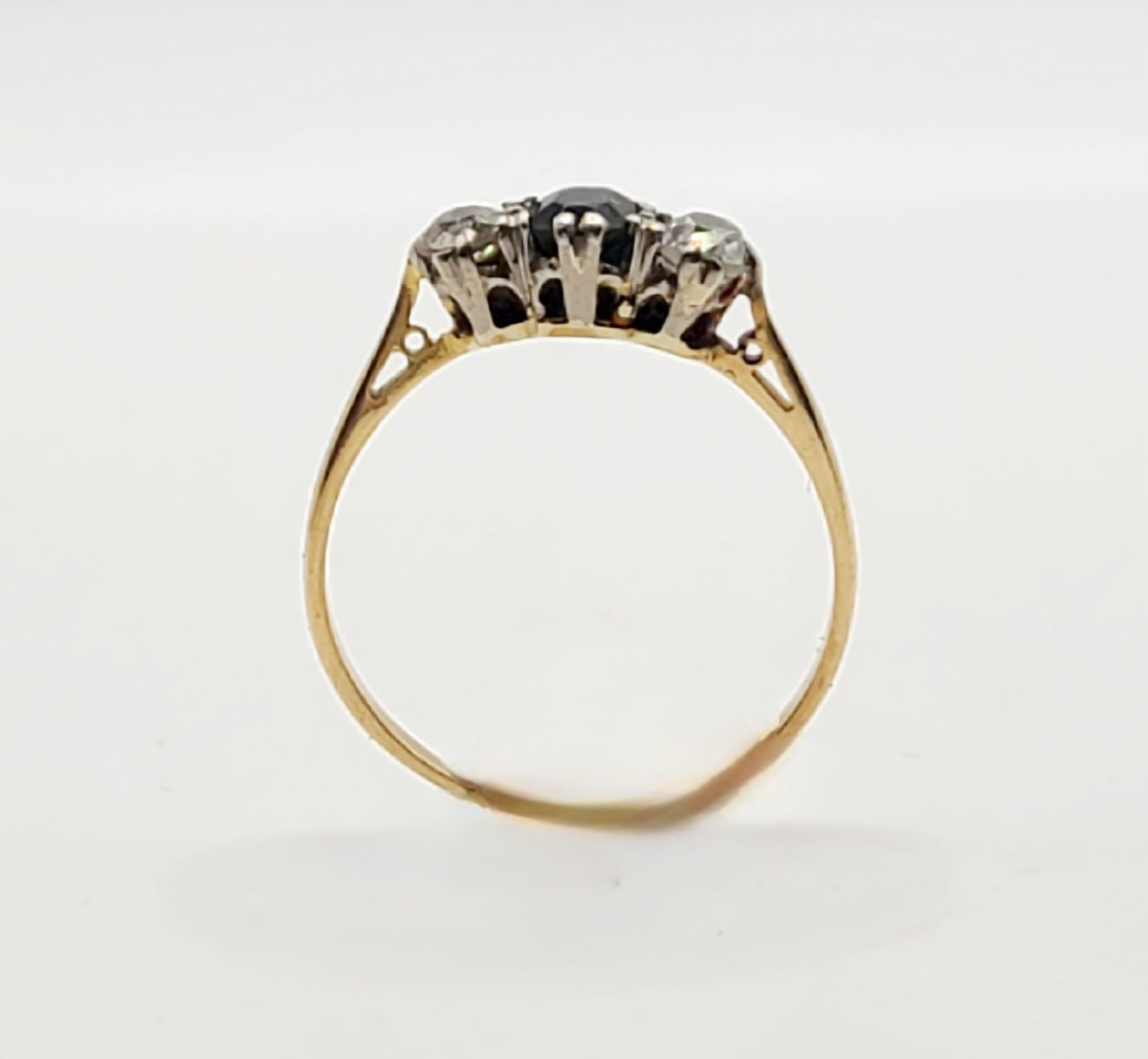 Art Deco Diamond & Sapphire 18ct Gold