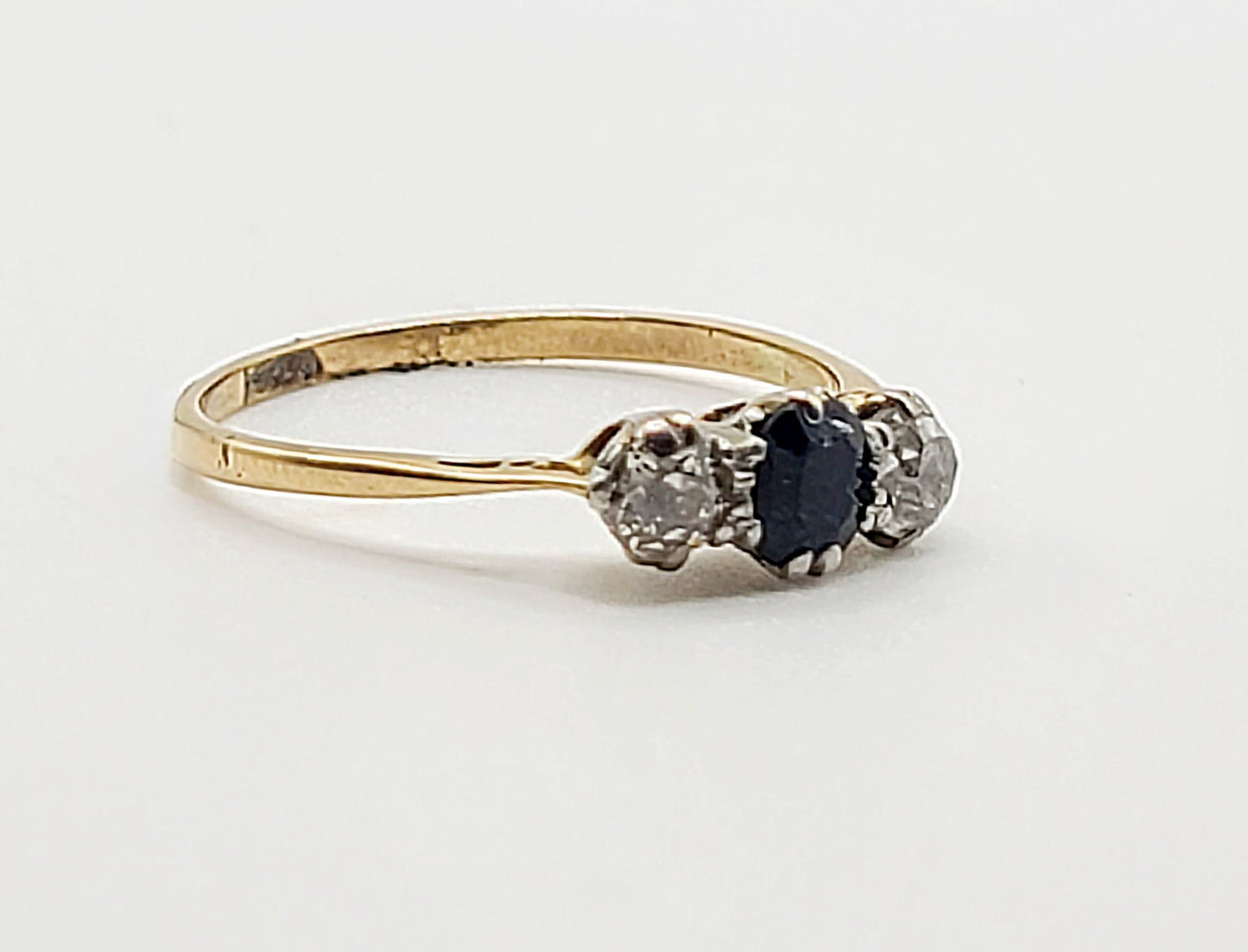 Art Deco Diamond & Sapphire 18ct Gold