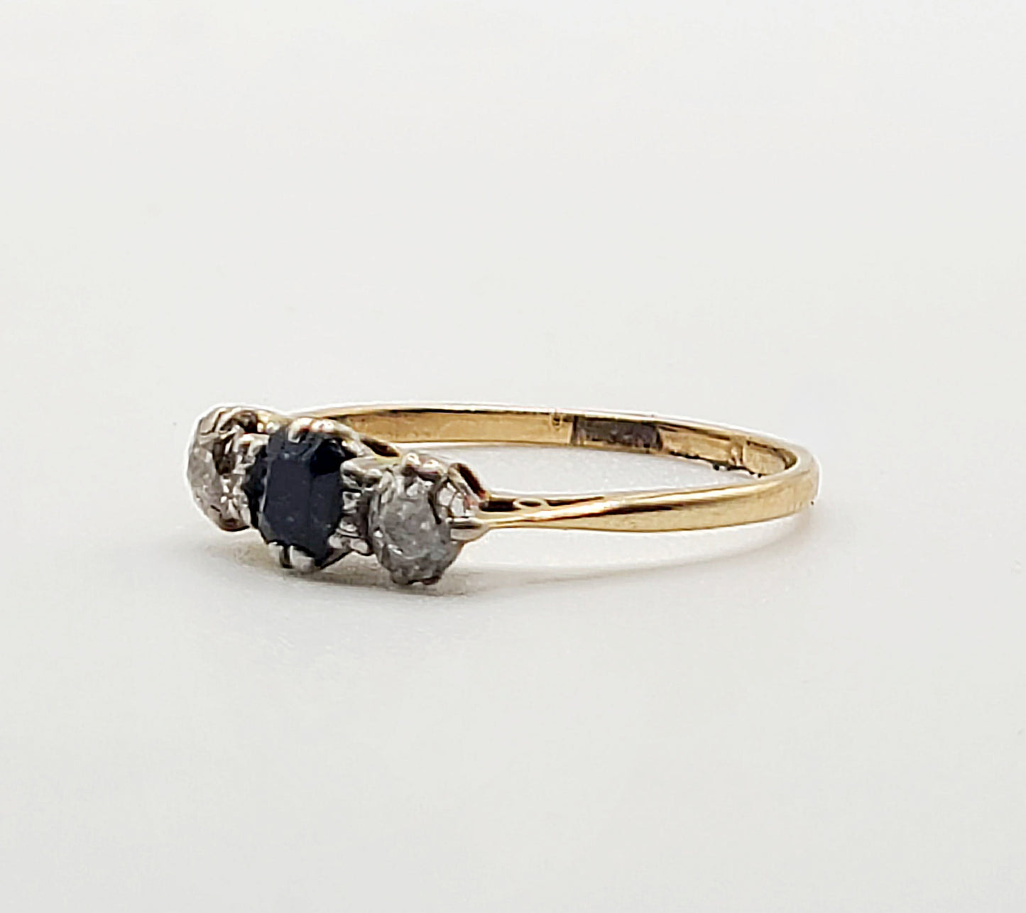 Art Deco Diamond & Sapphire 18ct Gold