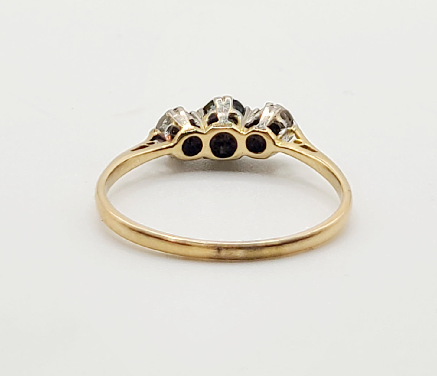 Art Deco Diamond & Sapphire 18ct Gold