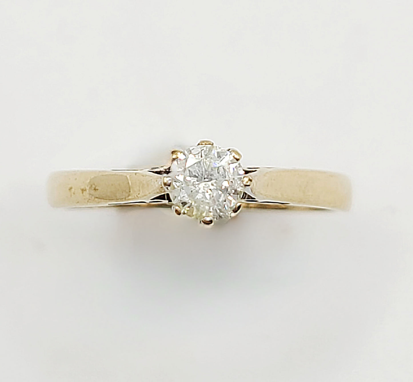 18ct Diamond Solitaire Ring London pre 1975