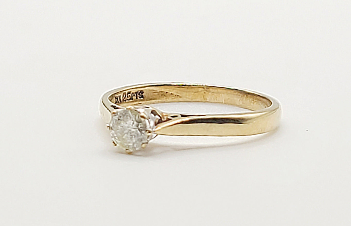 18ct Diamond Solitaire Ring London pre 1975
