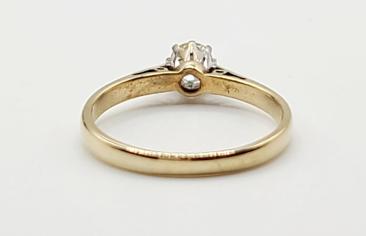 18ct Diamond Solitaire Ring London pre 1975