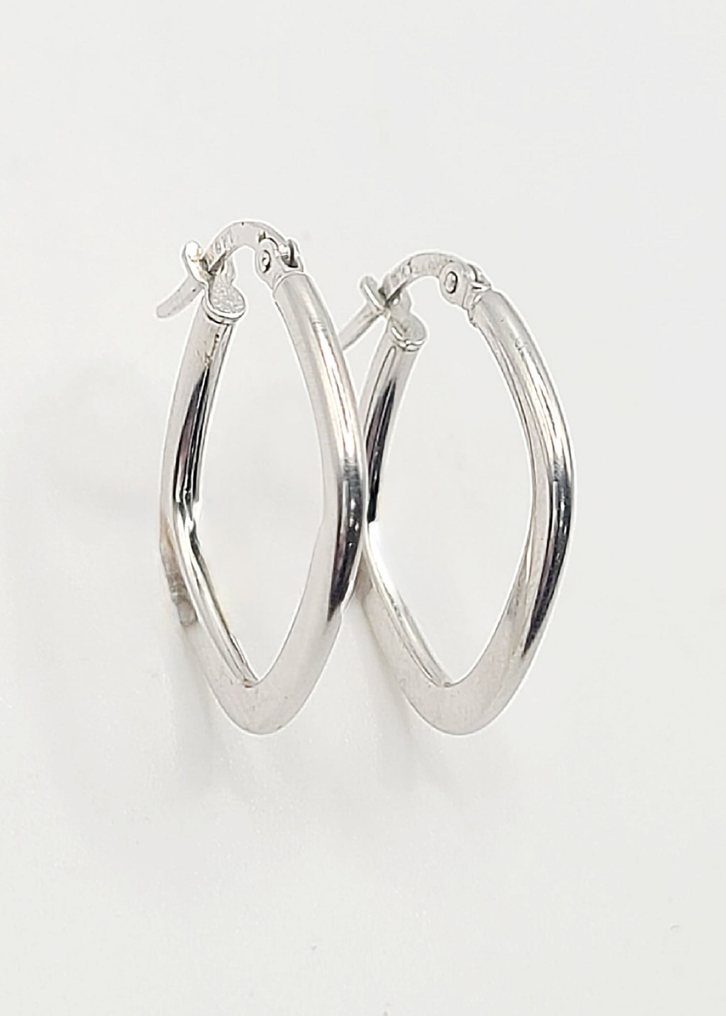 White 9ct Gold Earrings