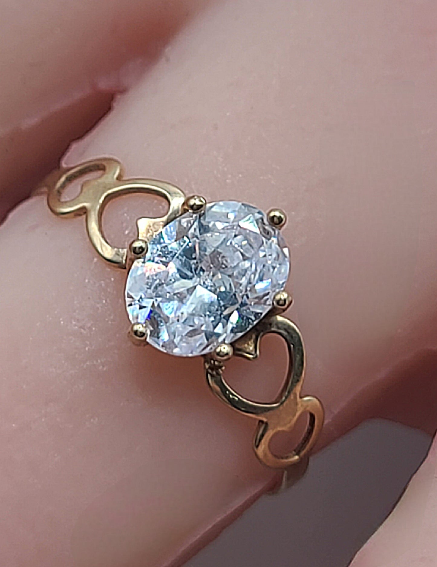 9ct Gold Cubic Zirconia Ring