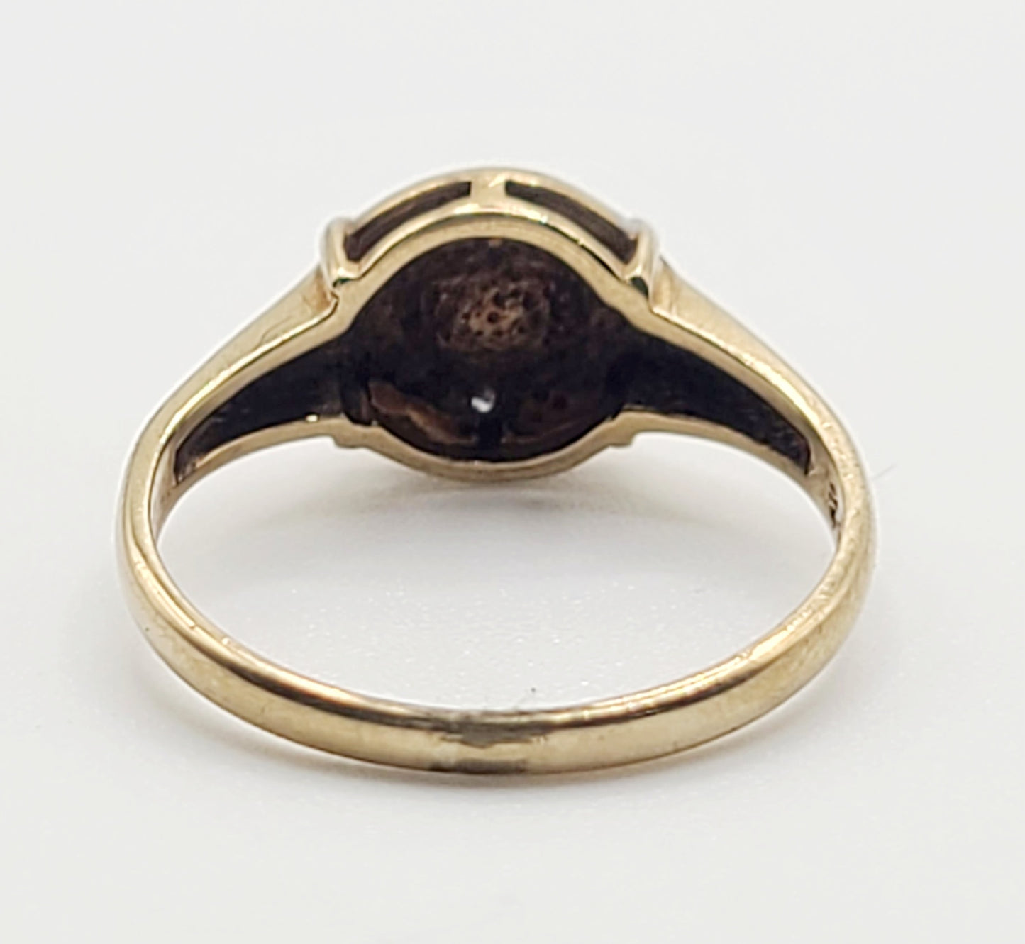 Natural Pearl Pave Diamond Setting 9ct Gold Band London