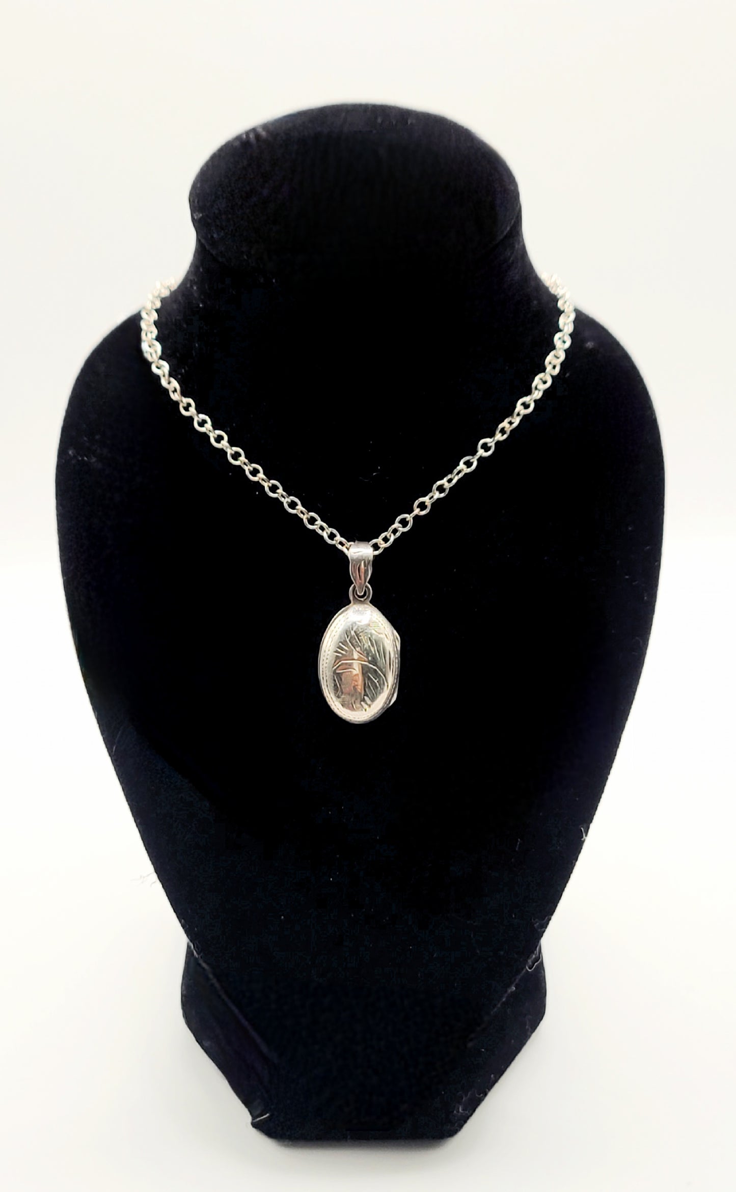 Vintage Silver Locket and Chain