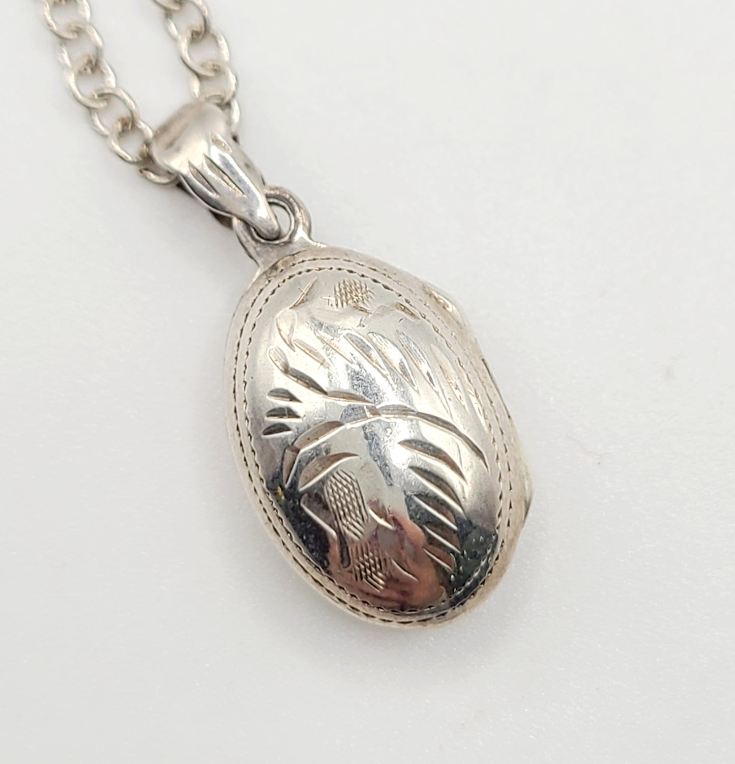 Vintage Silver Locket and Chain