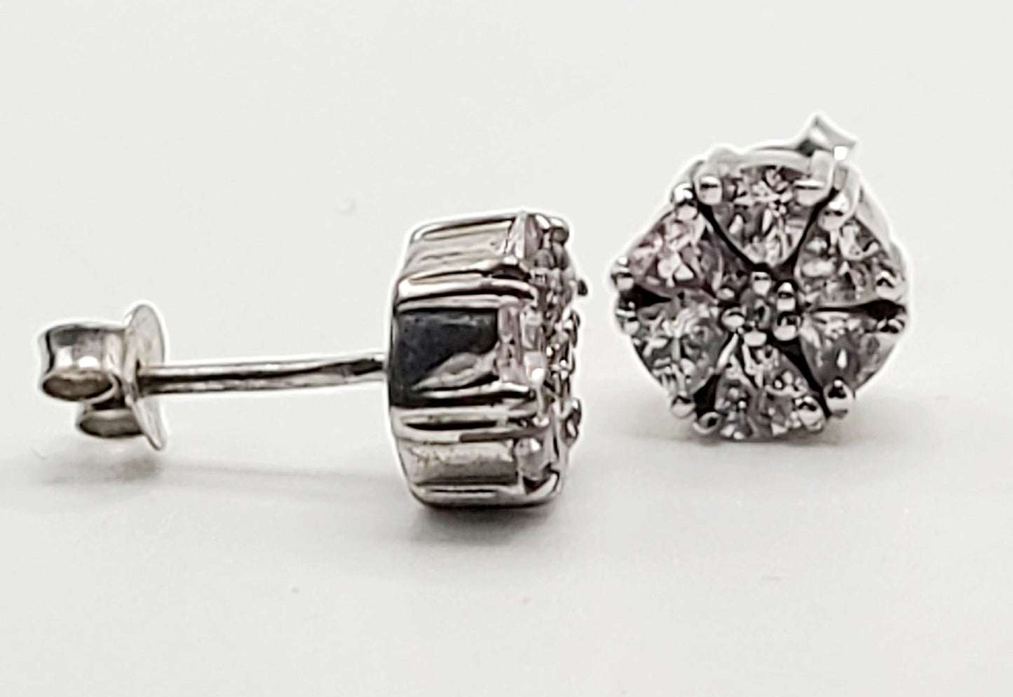 Natural Morganite & Diamond 9ct Rose Gold Ring