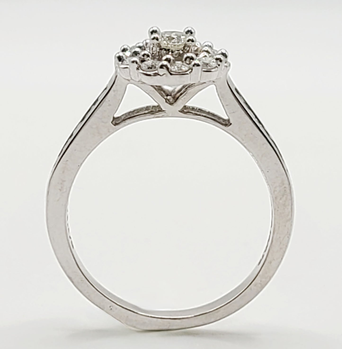 9ct White Gold & Diamond Set of 2 Bridal Rings