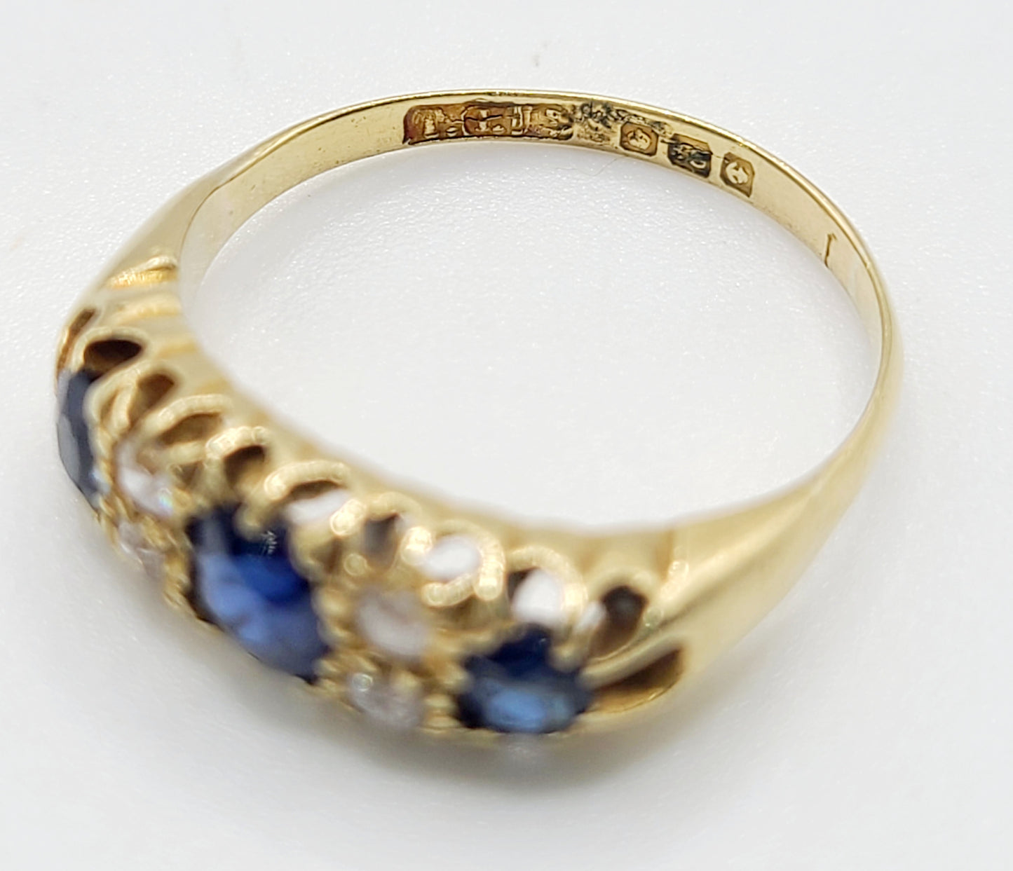 Victorian Sapphire & Diamond Ring c1880