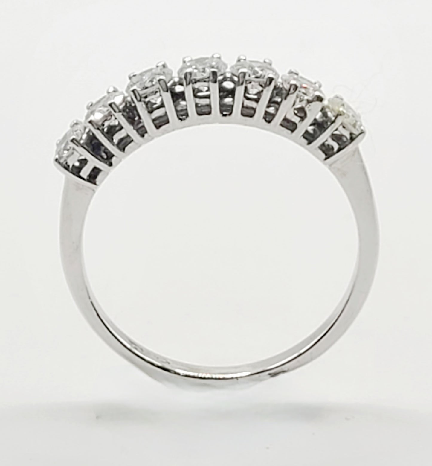 Seven Stone Diamond Ring on 18ct White Gold