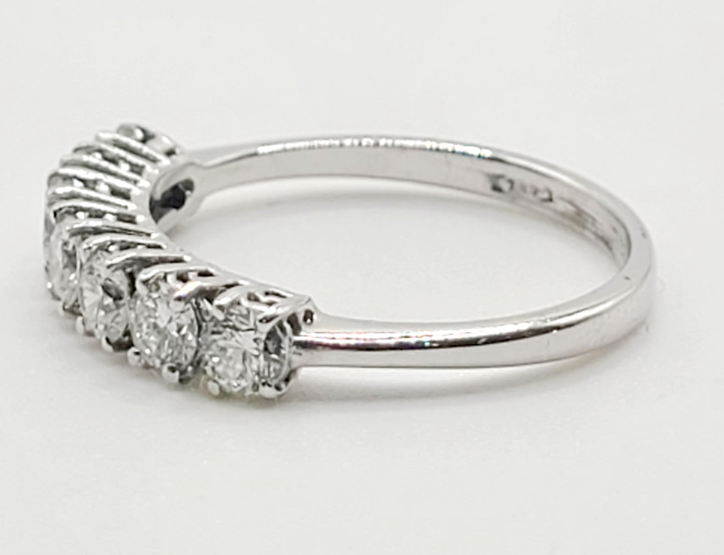 Seven Stone Diamond Ring on 18ct White Gold