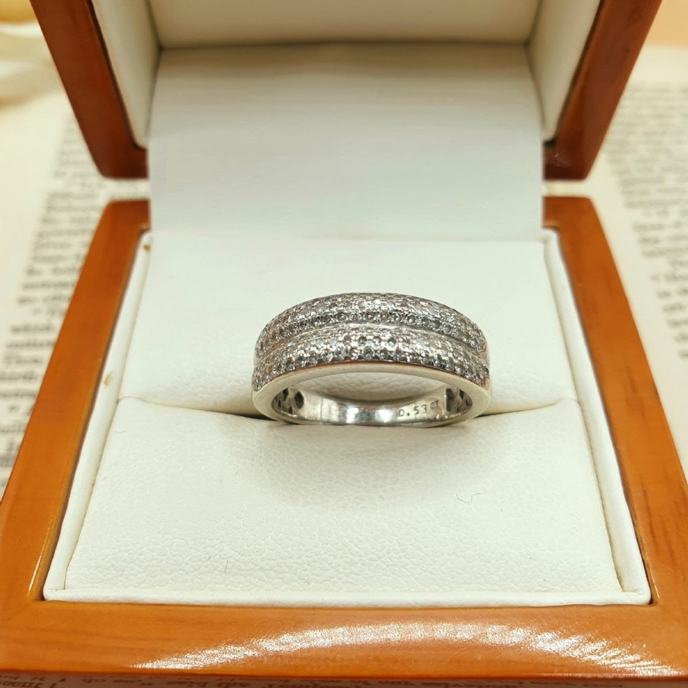 0.53ct Diamond & White Gold Ring
