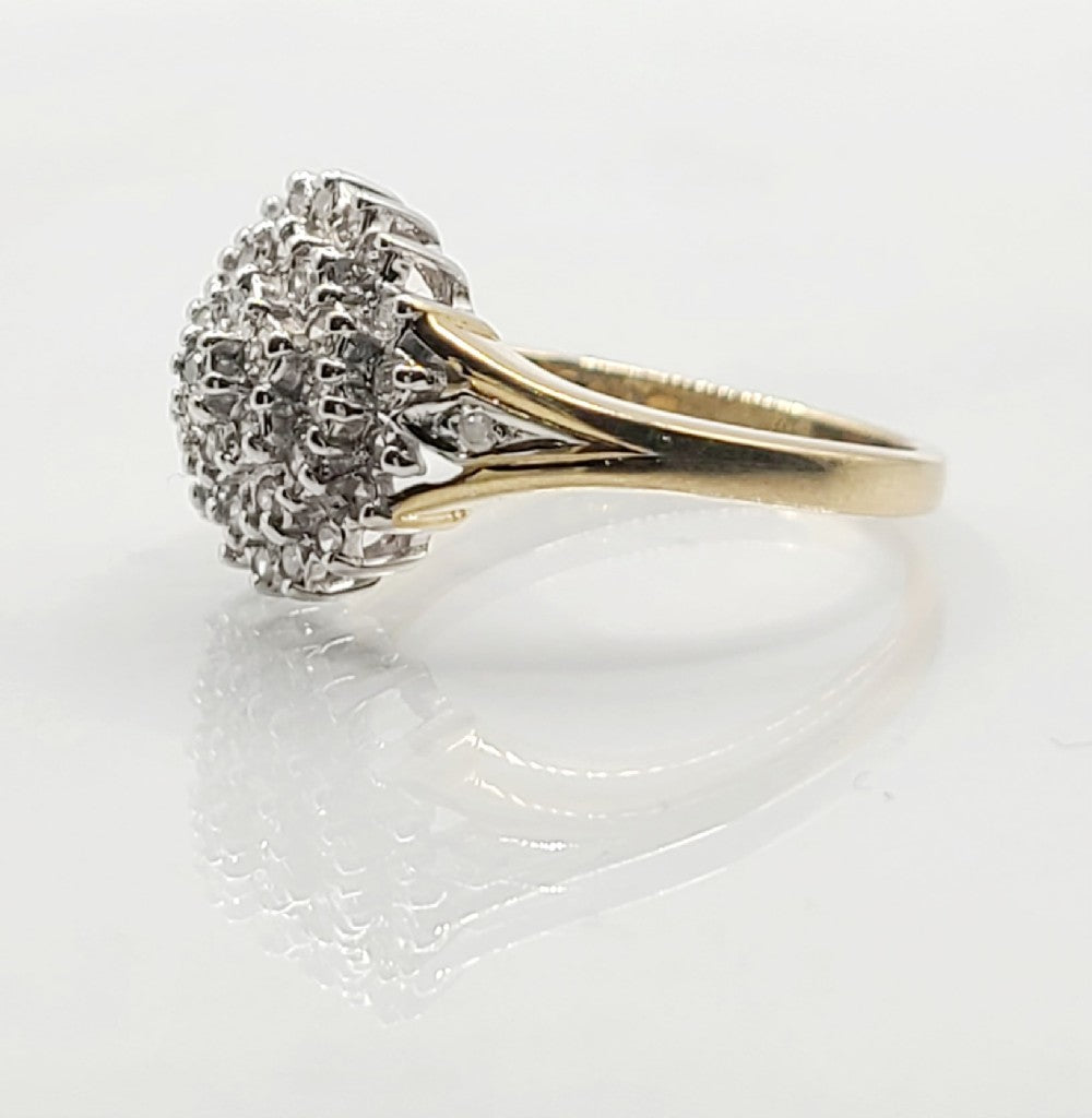 Diamond 0.25ct Cluster Ring (M)