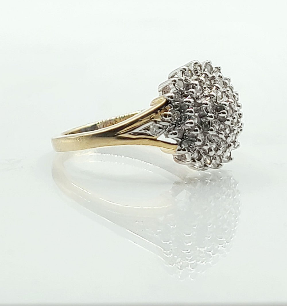 Diamond 0.25ct Cluster Ring (M)