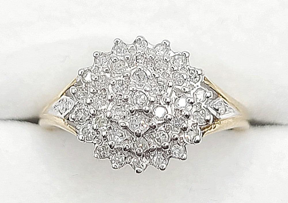 Diamond 0.25ct Cluster Ring (M)