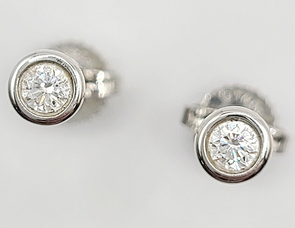Tiffany & Co Diamond (0.16ct) & Platinum Stud Earrings