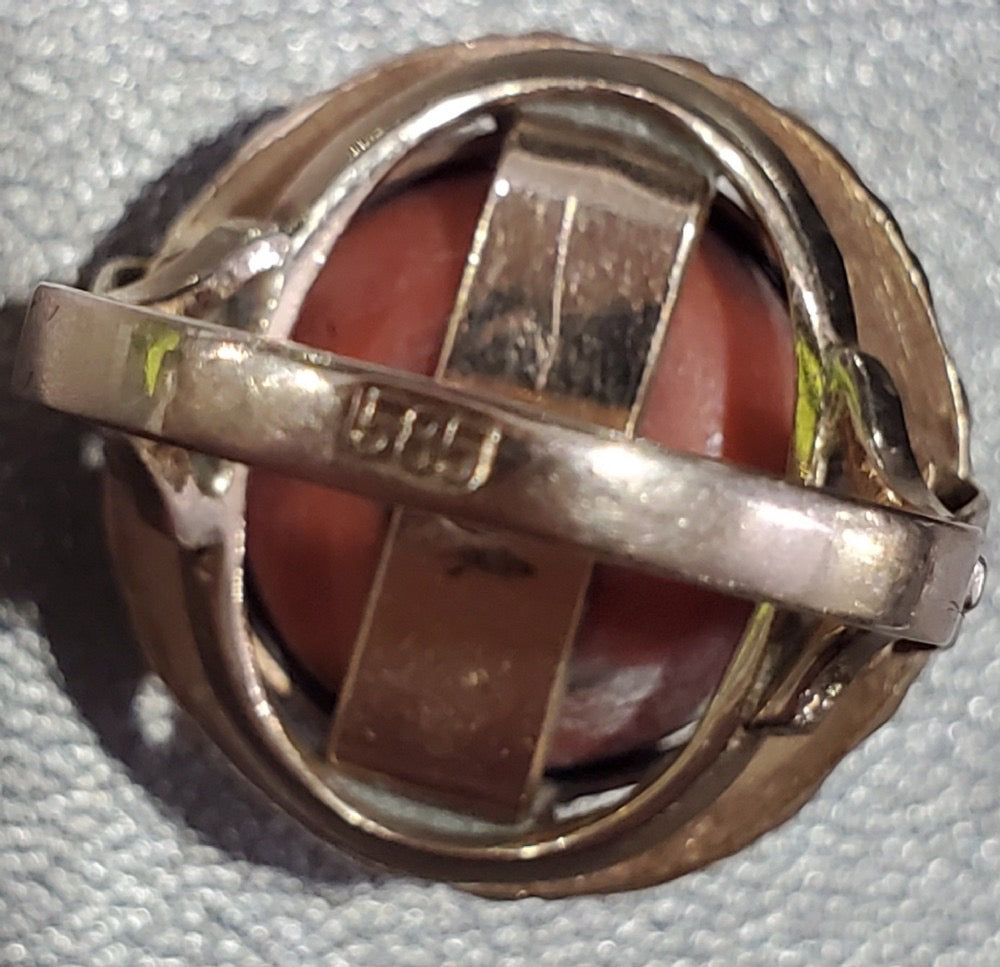 Coral 14ct Rose Gold Dress Ring
