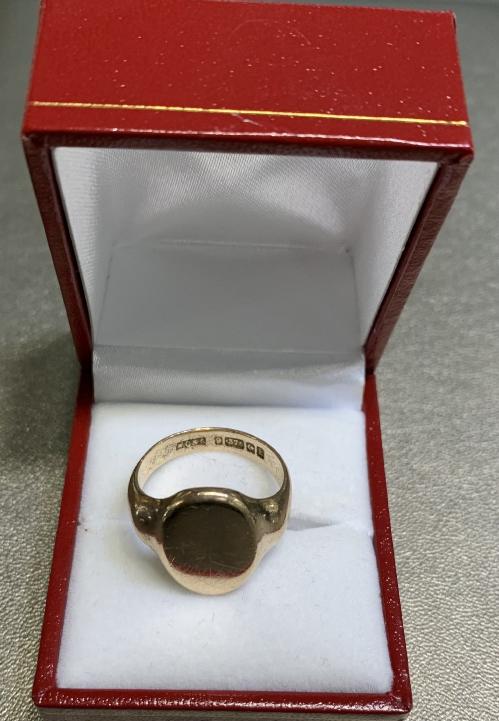 Art Deco era 9ct Gold Signet Ring Birmingham 1928 (Q)