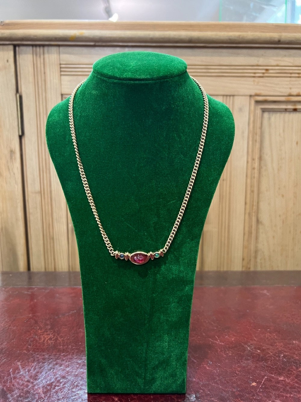 Dior Gold Plated Chain Necklace