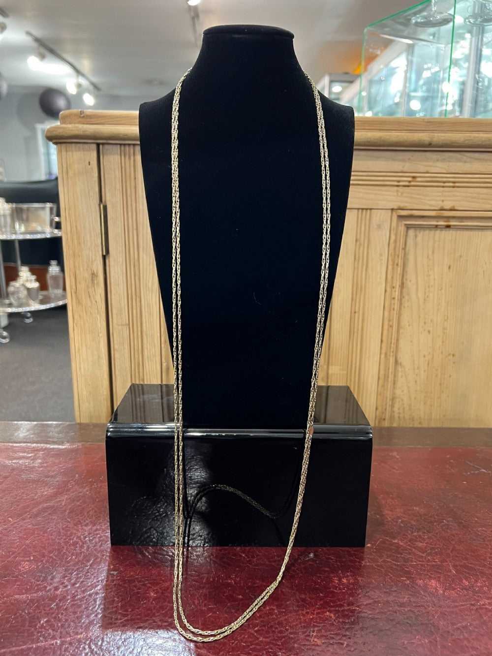 Dior Long 80" Gold Tone Rope Chain