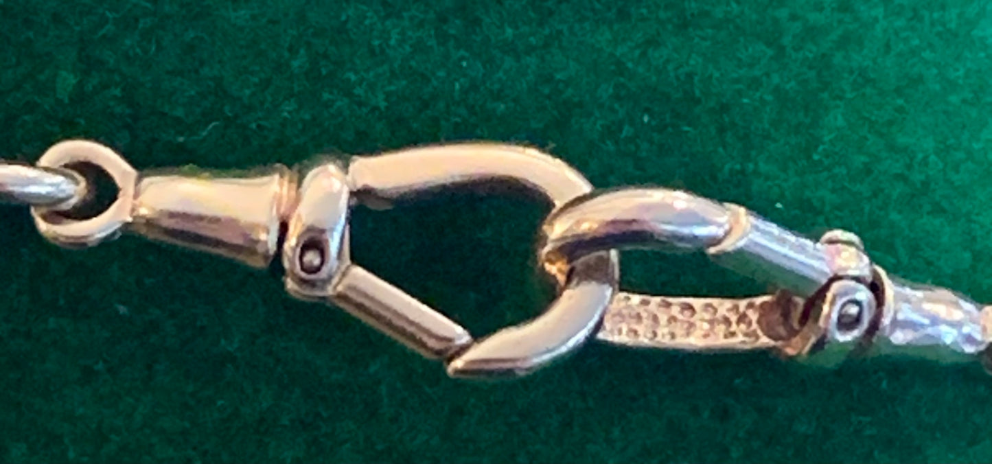 Antique Rose Gold Albert Chain & T-Bar