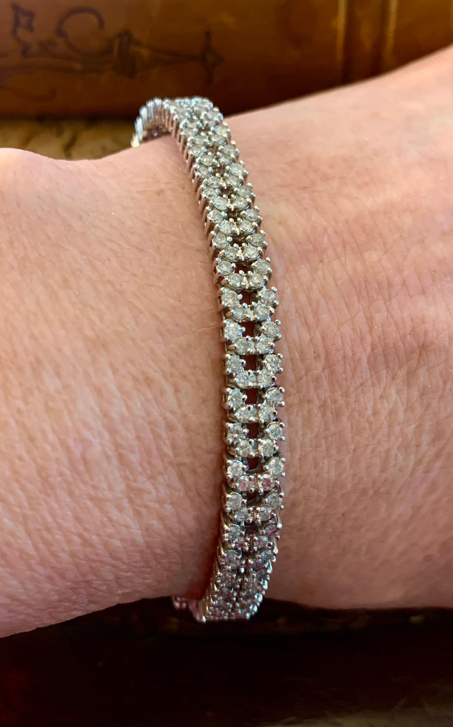 Diamond Bracelet on 14ct White Gold