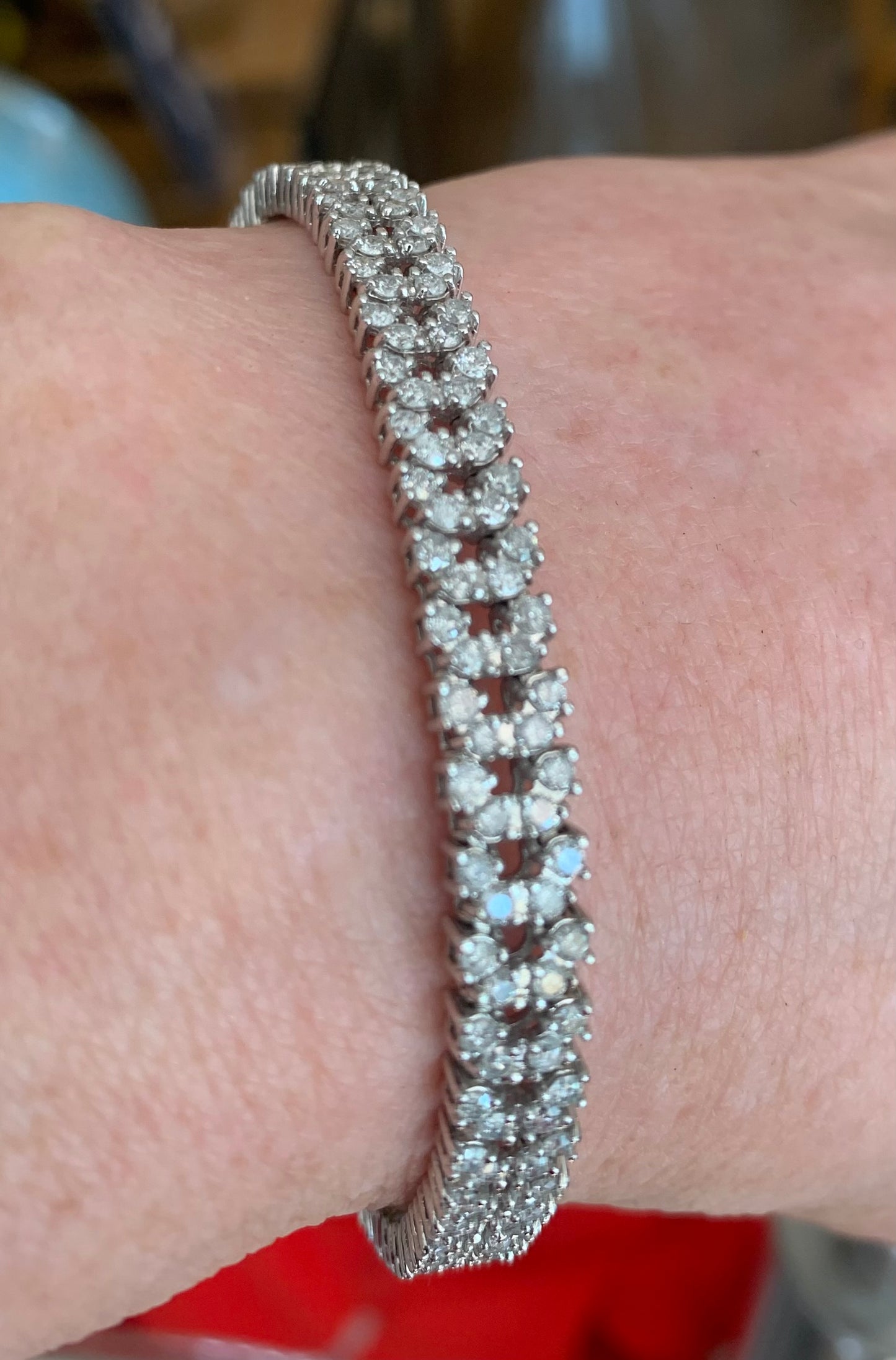 Diamond Bracelet on 14ct White Gold