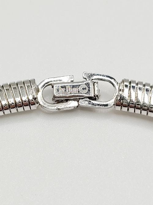 Dior Silver Plated Choker Necklace