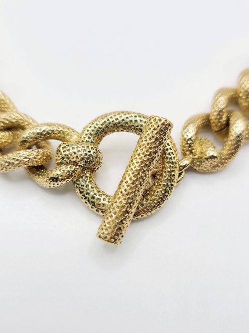 Dior Heavy Gold Plated Necklace