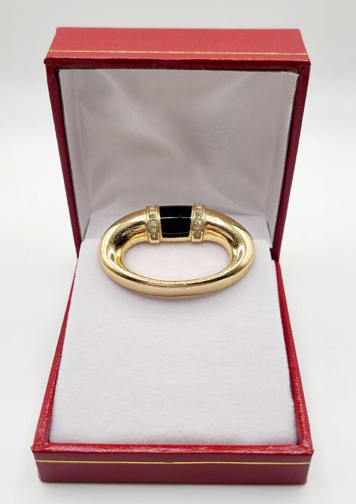 Dior Enamel & Diamante Brooch