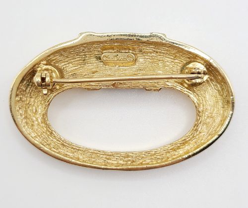 Dior Enamel & Diamante Brooch