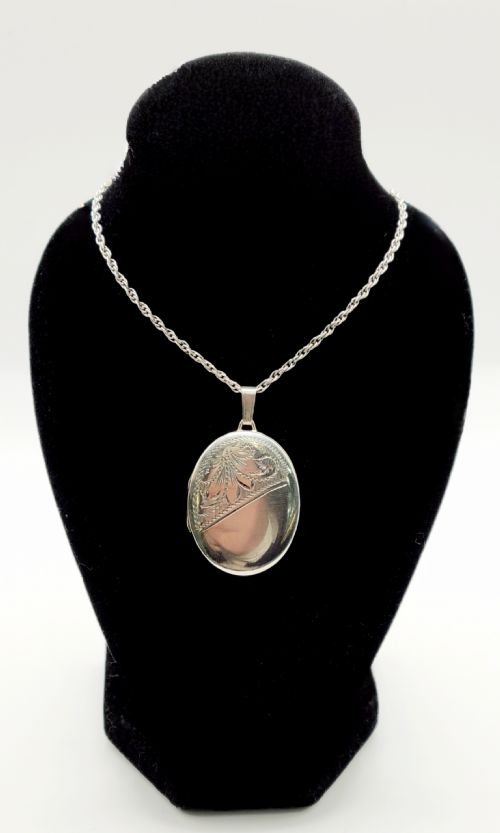 Sterling Silver Locket & Chain