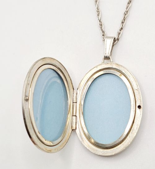 Sterling Silver Locket & Chain