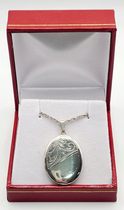 Sterling Silver Locket & Chain