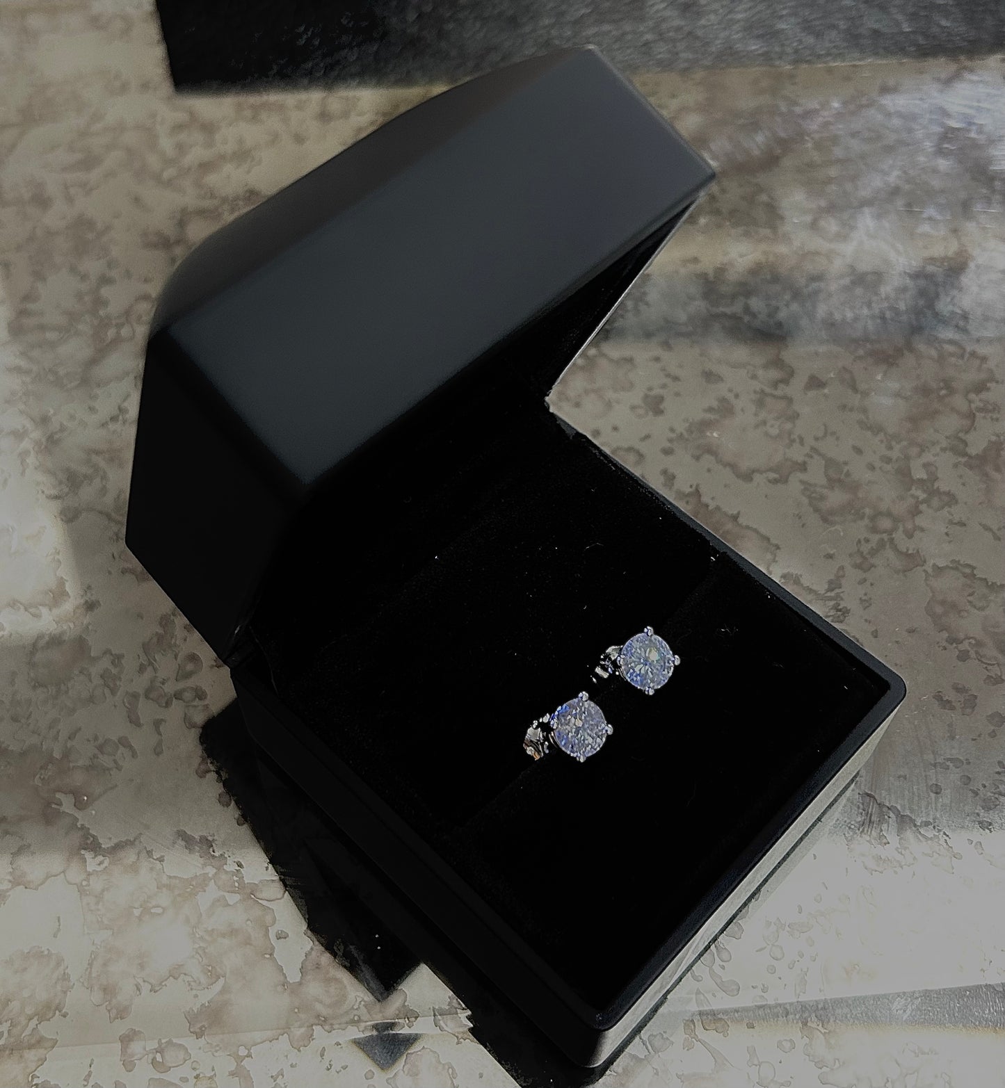 Pair of 2ct Diamond Solitaire Earrings on 18ct White Gold