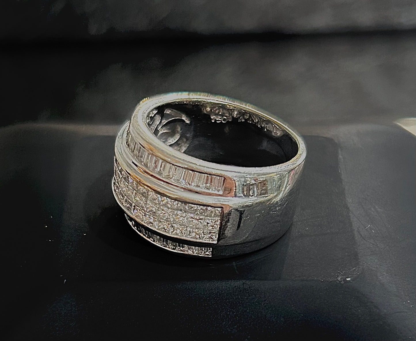 1.8ct Baguette Cut Natural Diamond Cluster Ring (L)