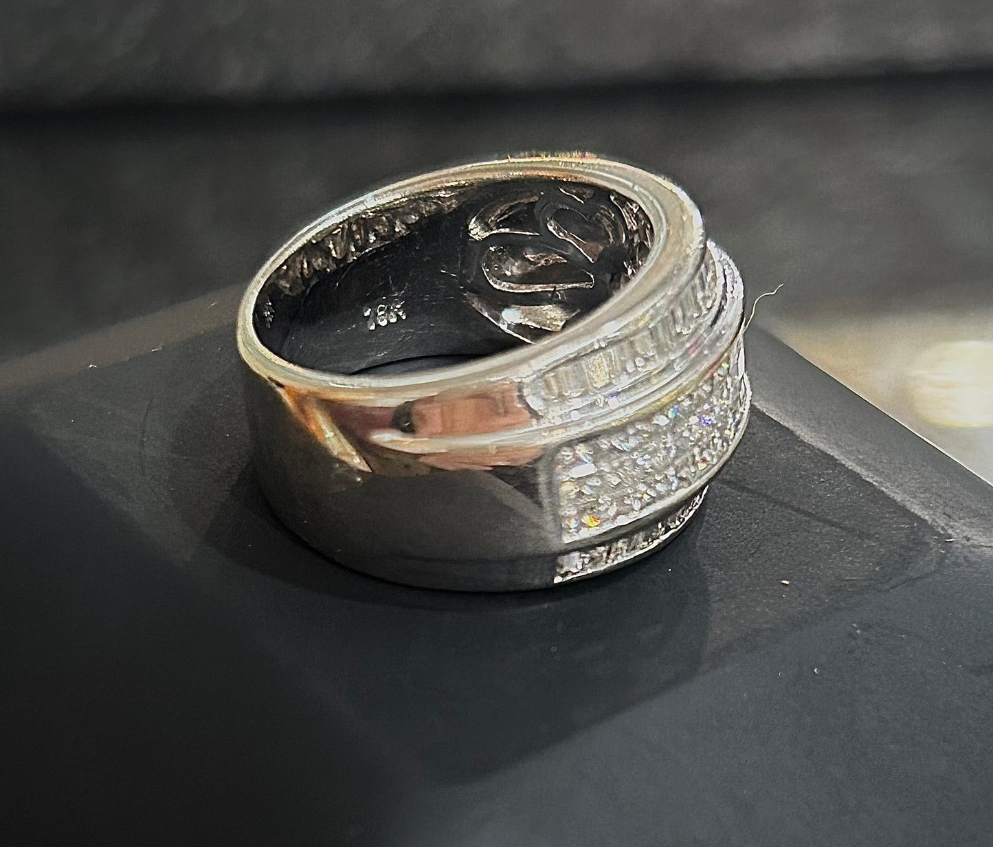 1.8ct Baguette Cut Natural Diamond Cluster Ring (L)