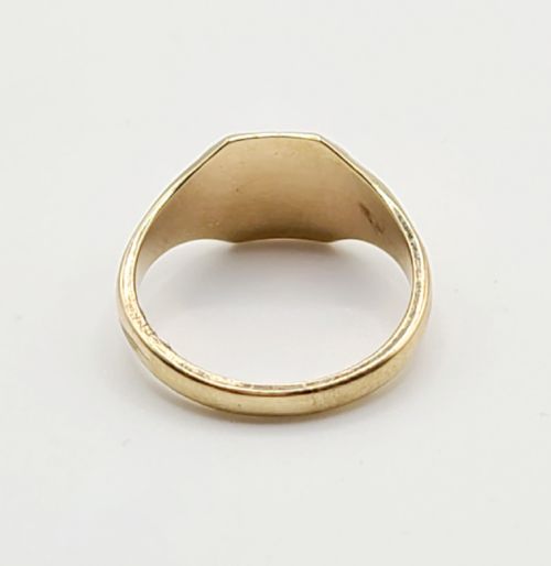 Art-Deco 9ct Gold Signet Ring (T1/2)