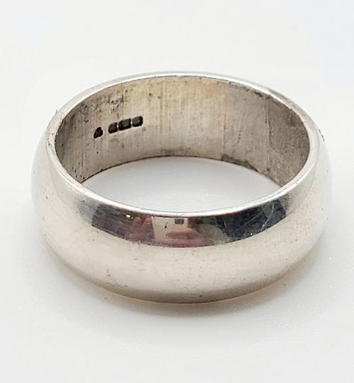 Heavy Hallmarked Silver Band (R1/2)