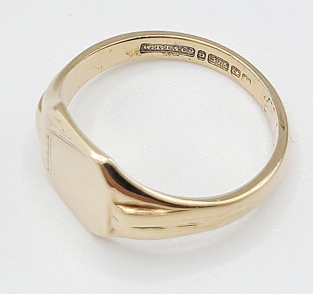 Art Deco 9ct Signet Ring (T1/2)